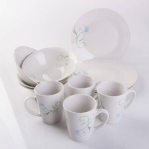 Plate or ceramic tableware on the background